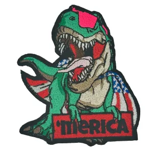 June 2023 Patch of the Month - 'Merica' Patriotic T-Rex