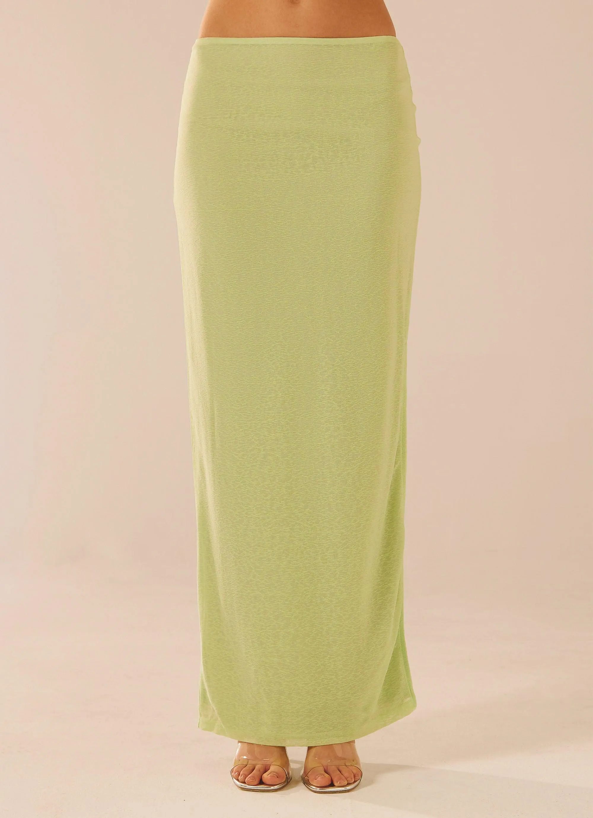 Just Like Magic Maxi Skirt - Lime