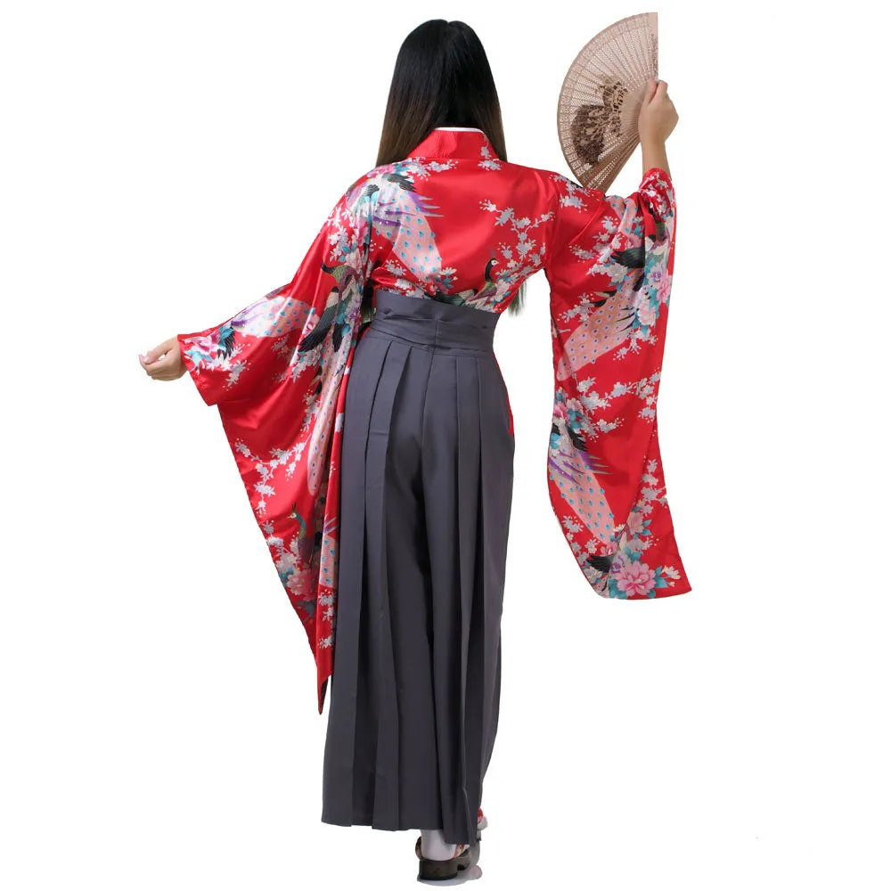 Keiko Women’s Japanese Kimono Hakama Set