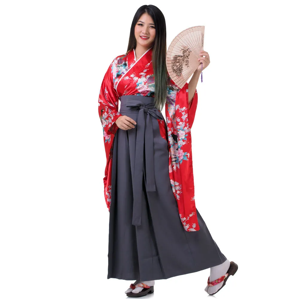 Keiko Women’s Japanese Kimono Hakama Set