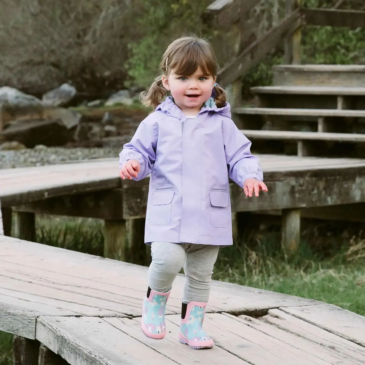 Kids Waterproof Shell Jacket - Lavender