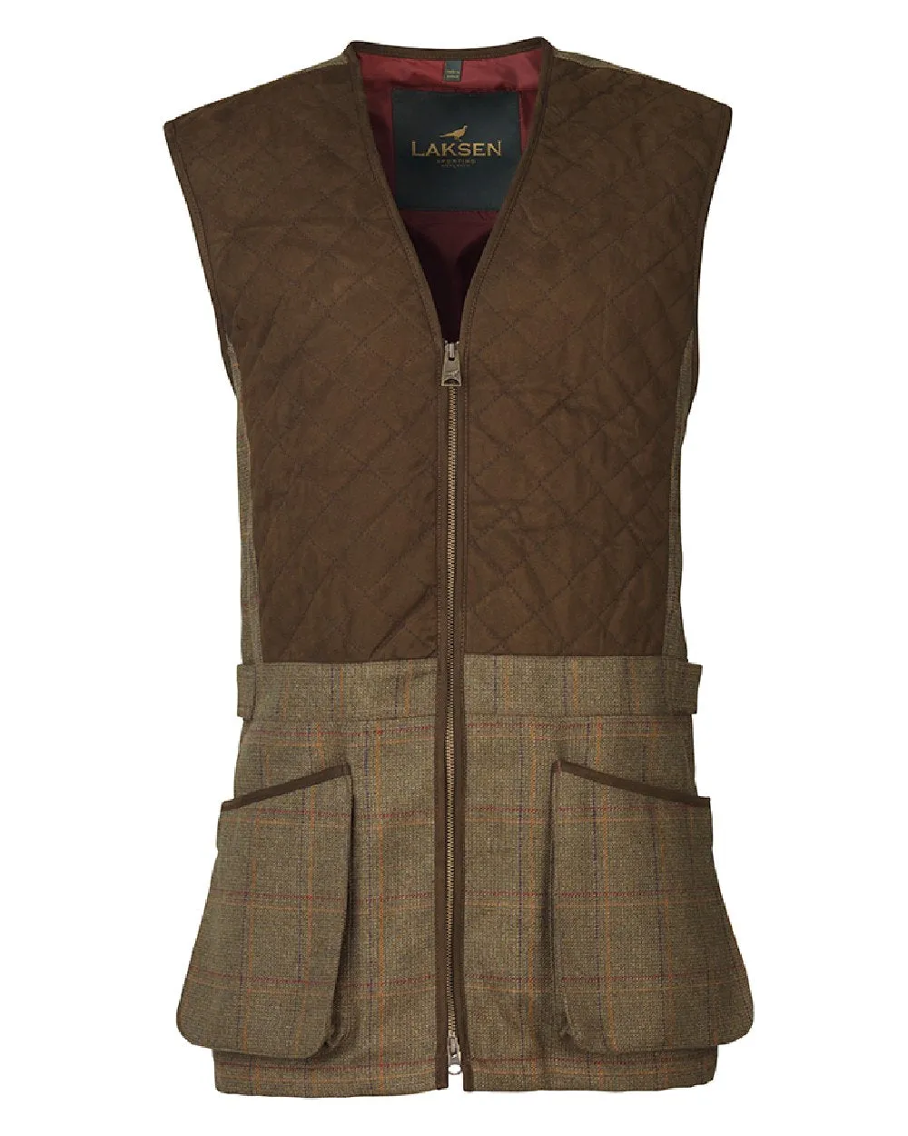 Laksen Woolston Tweed Glenogil Zip Shooting Vest