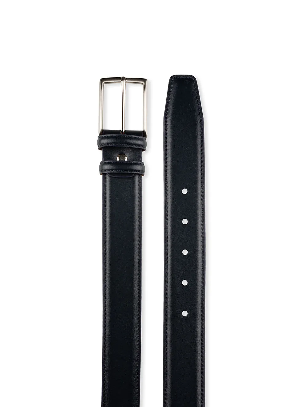 Leather Belt Navy