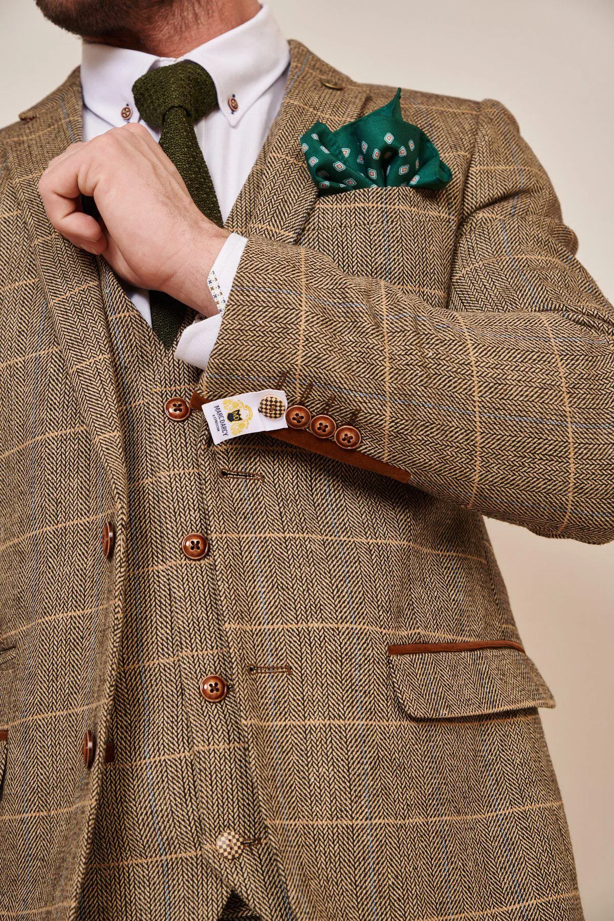 Leyton Orient manager Richie Wellens in Ted Tan Tweed Blazer & Waistcoat