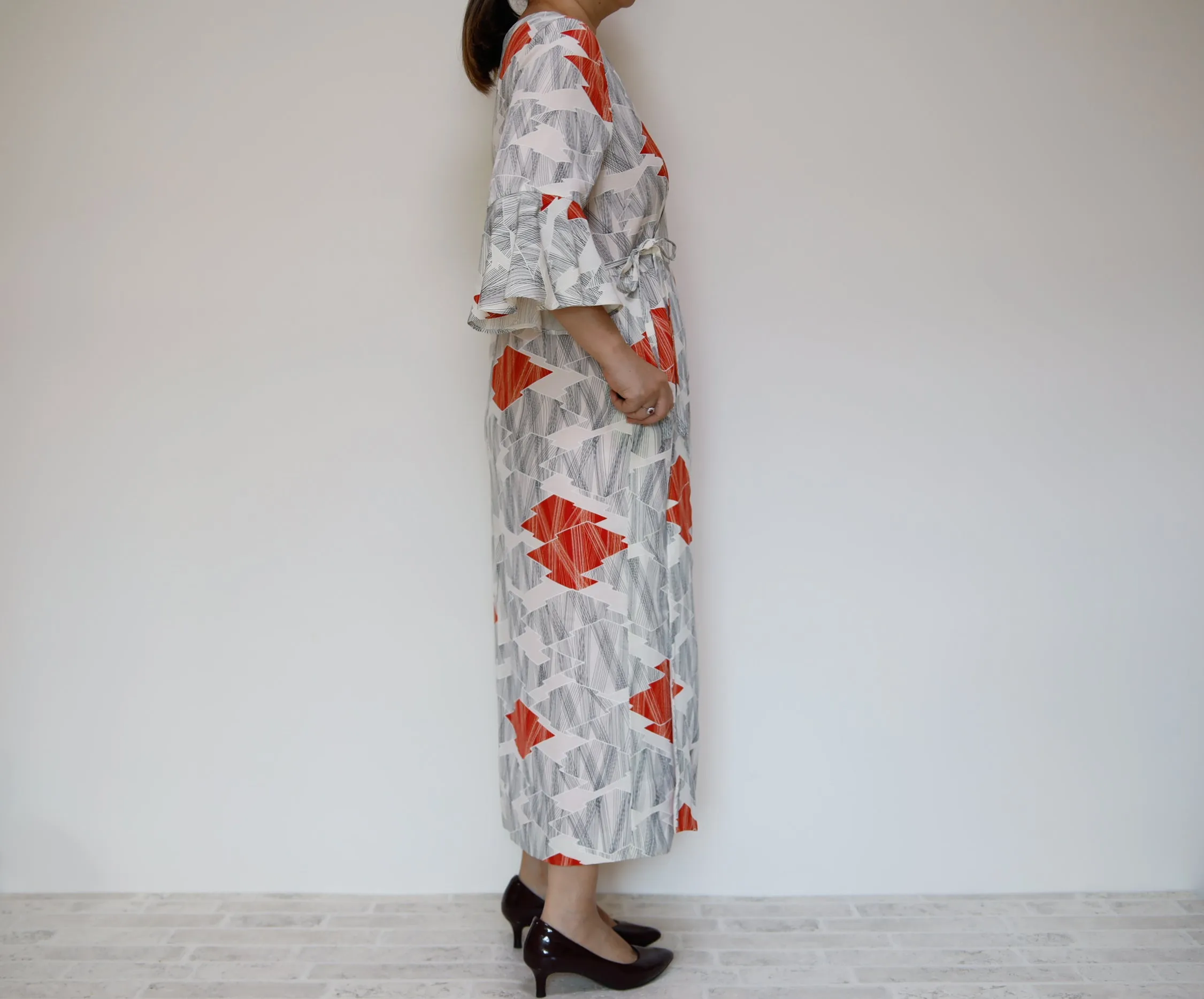 <D16-005> KIMONO WRAPED Dress'n Coat