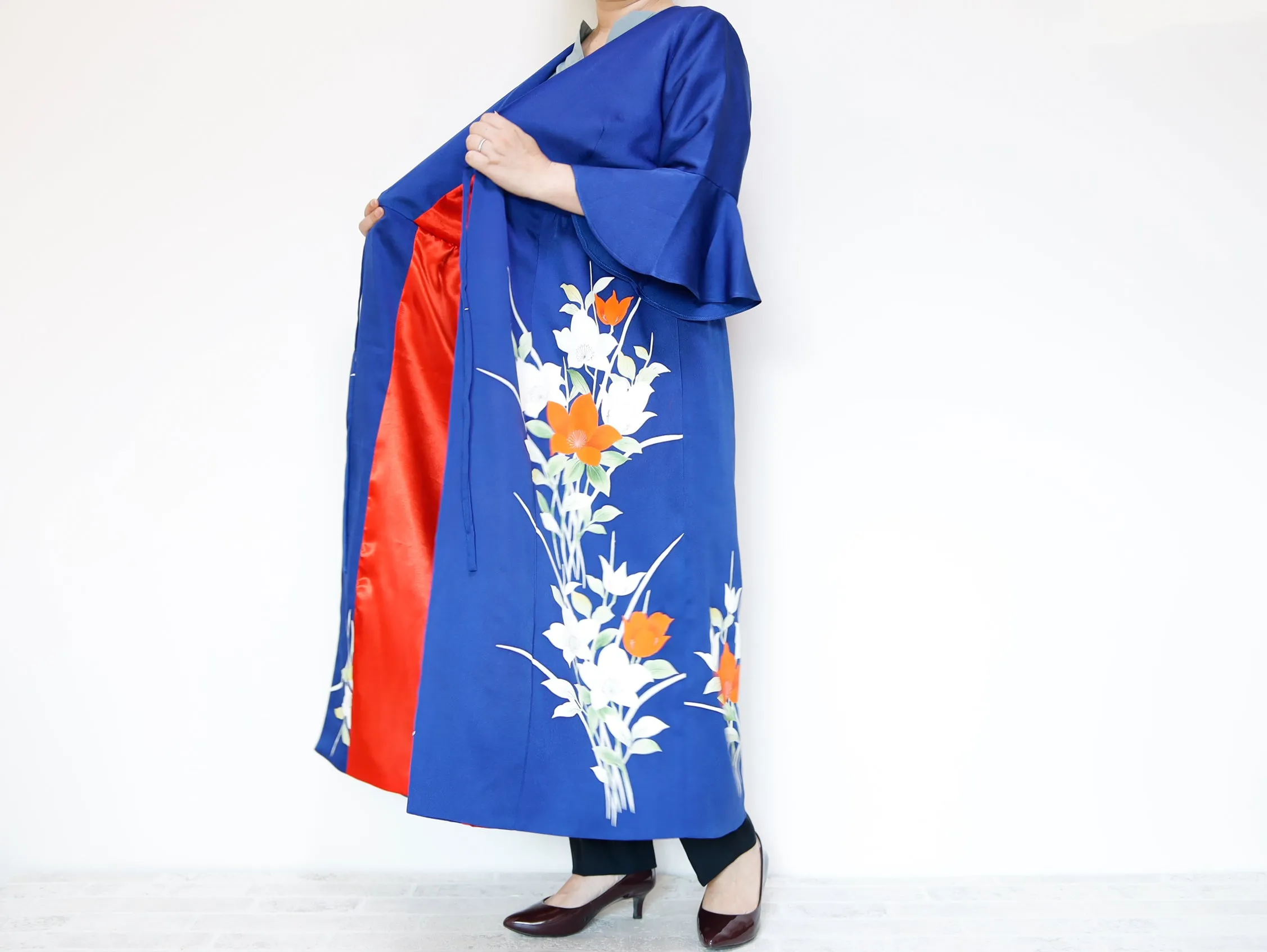 <D16-006> KIMONO WRAPED Dress'n Coat