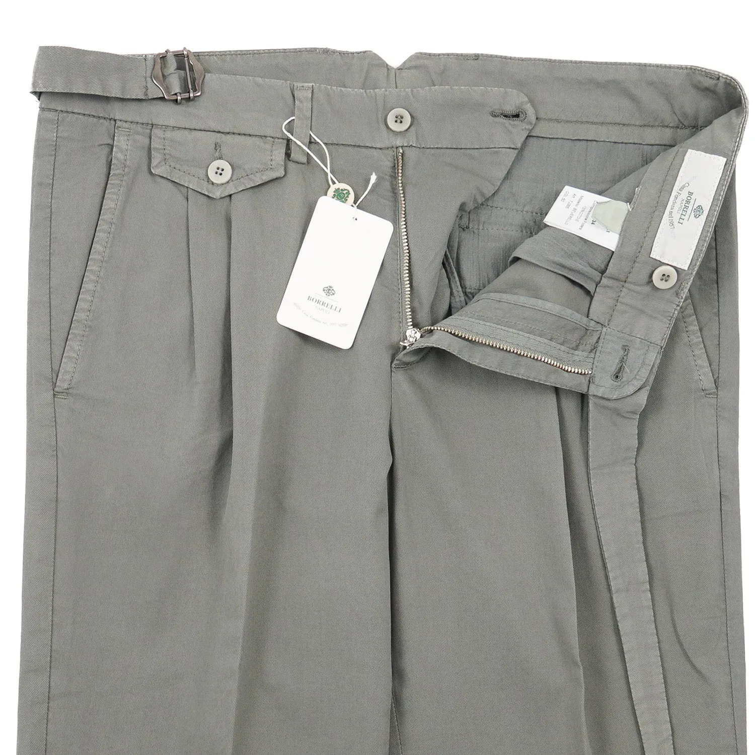 Luigi Borrelli Garment-Washed Cotton Pants