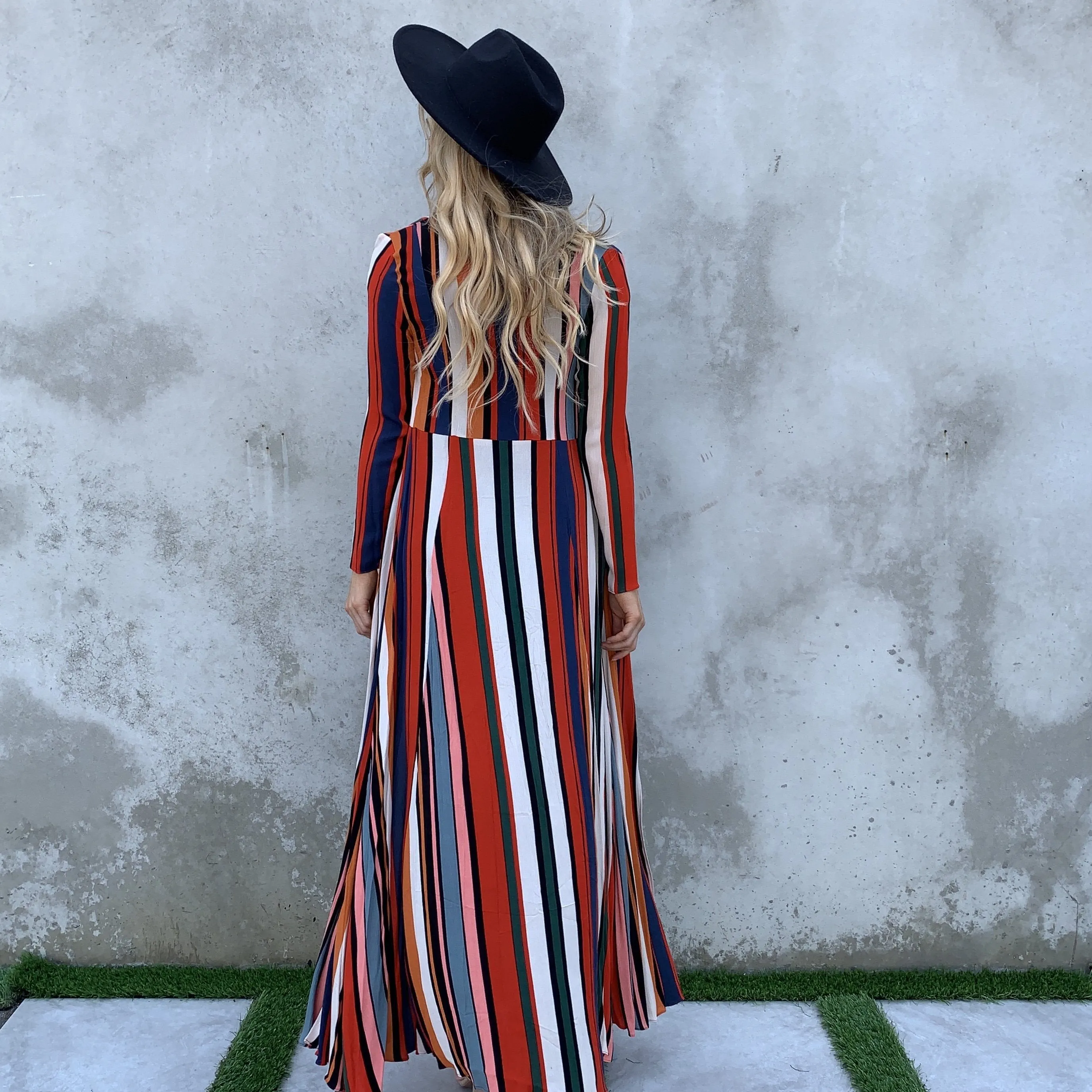 Make A Statement Stripe Trench Kimono