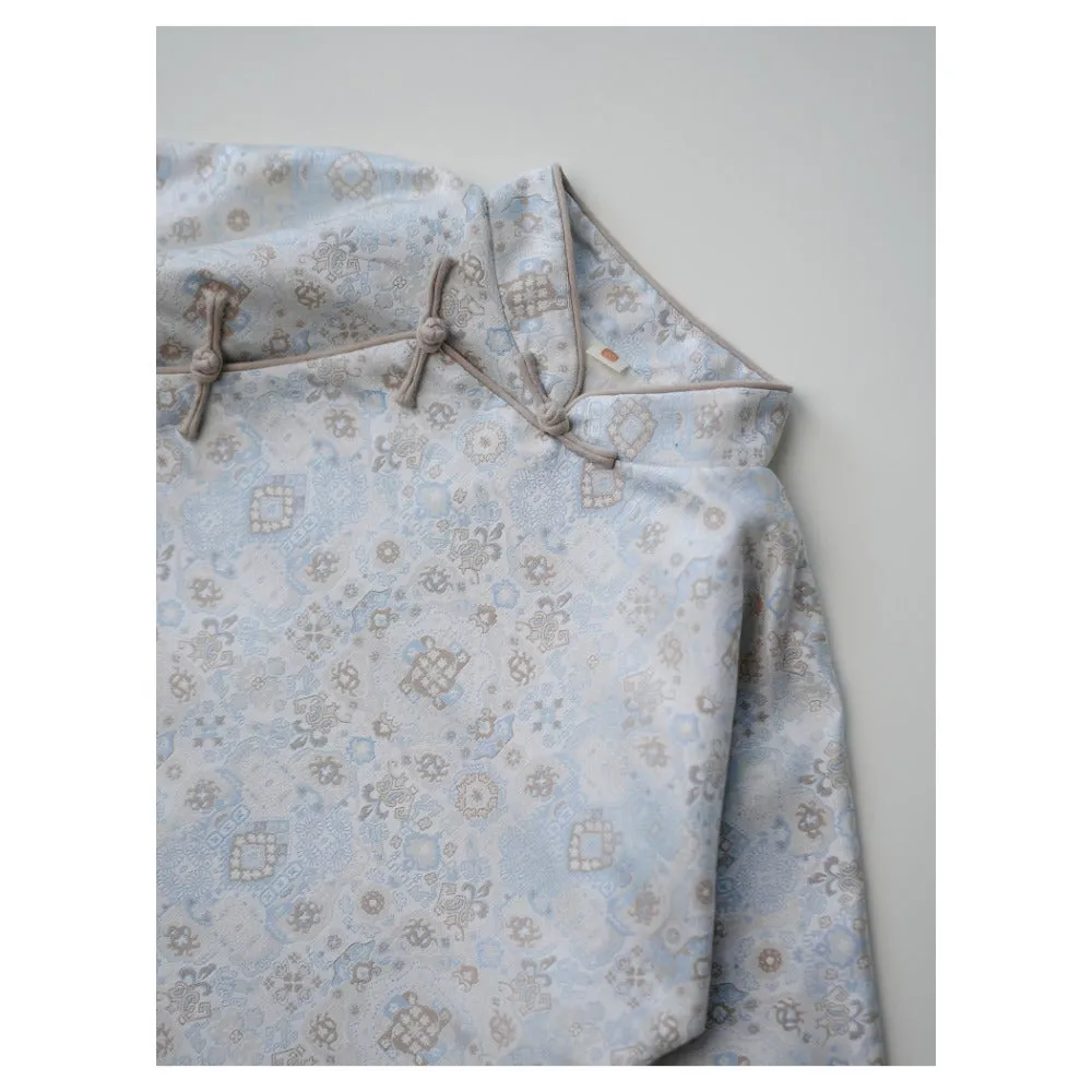 MaNa Boys' Jacquard Jacket with Oversized Sleeves