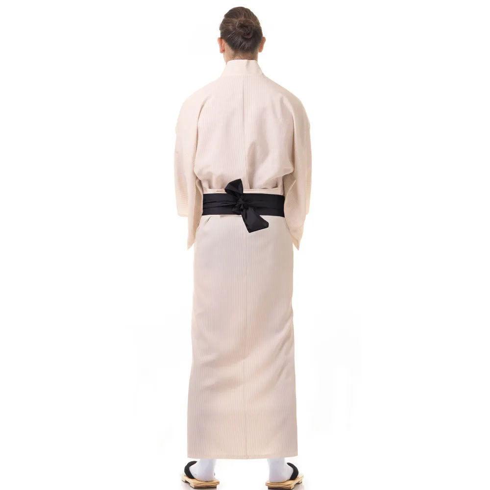 Men’s Brown Yurei Japanese Yukata Kimono Robe