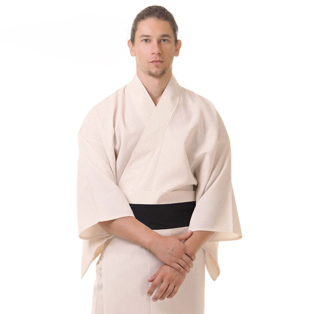 Men’s Brown Yurei Japanese Yukata Kimono Robe