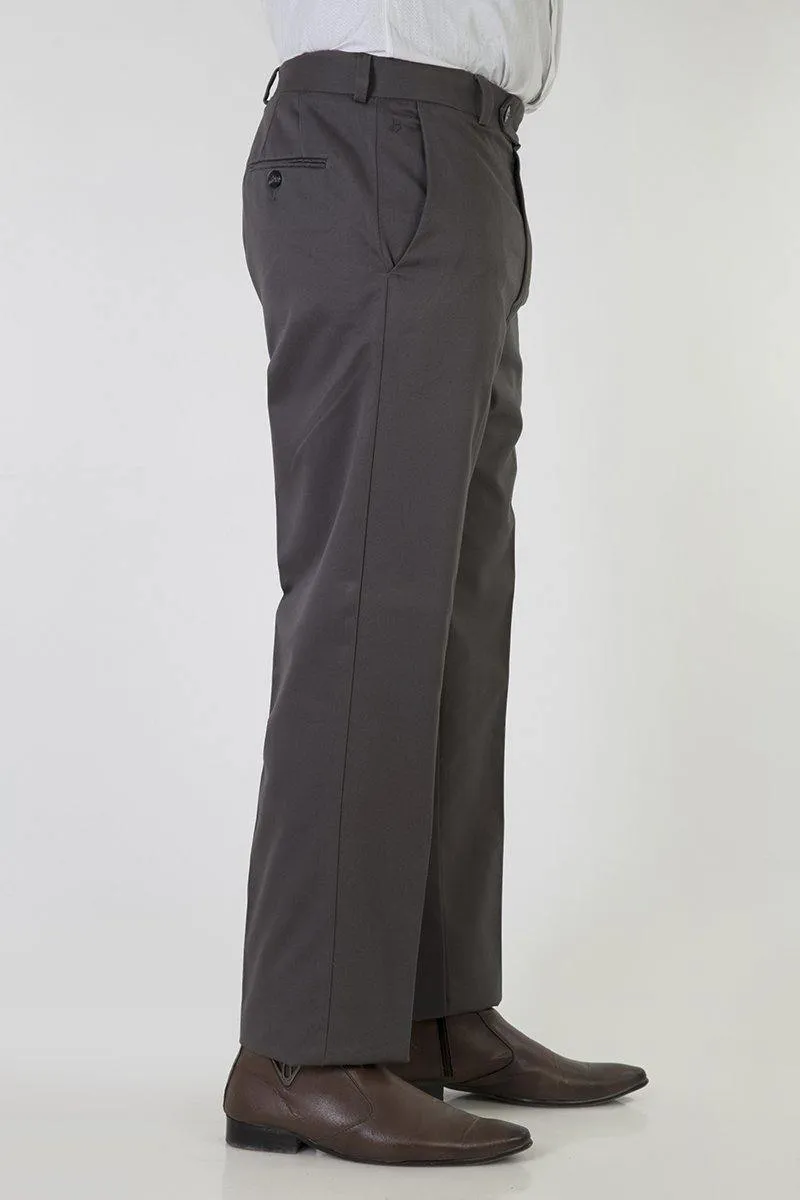 Men's Semi Formal Comfort Fit No Iron Ironezee Cotton Trousers