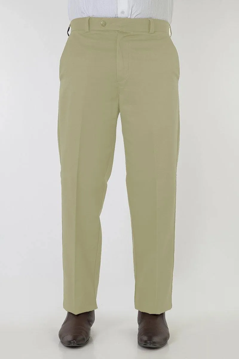 Men's Semi Formal Comfort Fit No Iron Ironezee Cotton Trousers