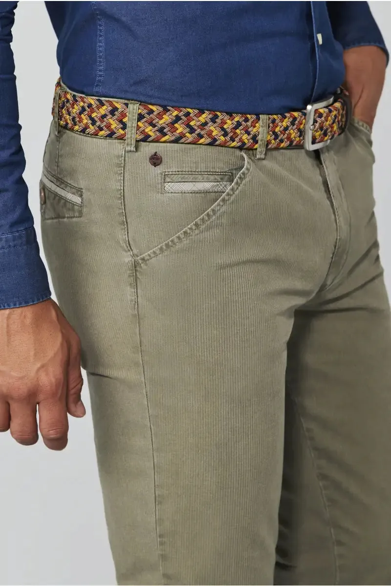 Meyer Micro-Striped Cotton Chinos