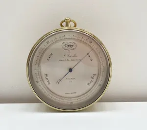 Mid Victorian Aneroid Barometer by Louis Casella of London