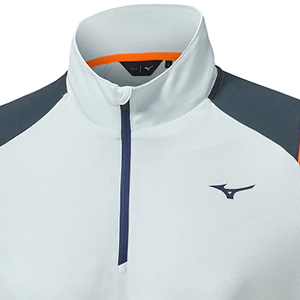 Mizuno Breath Thermo Elite 1/4 Zip Pullover - Light Blue