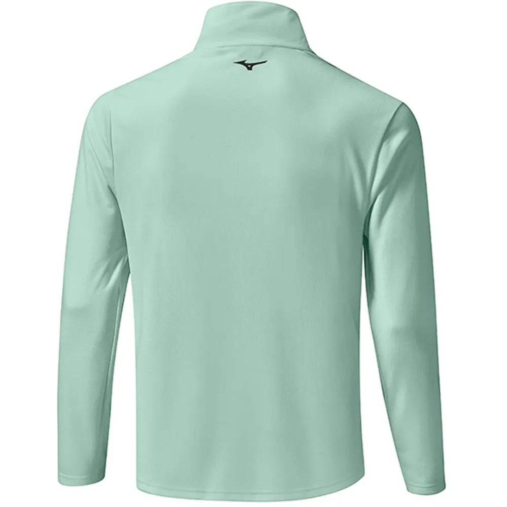 Mizuno Breath Thermo ST 1/4 Zip Pullover - Blue Green