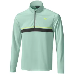 Mizuno Breath Thermo ST 1/4 Zip Pullover - Blue Green