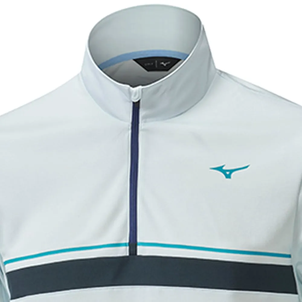 Mizuno Breath Thermo ST 1/4 Zip Pullover - Light Blue