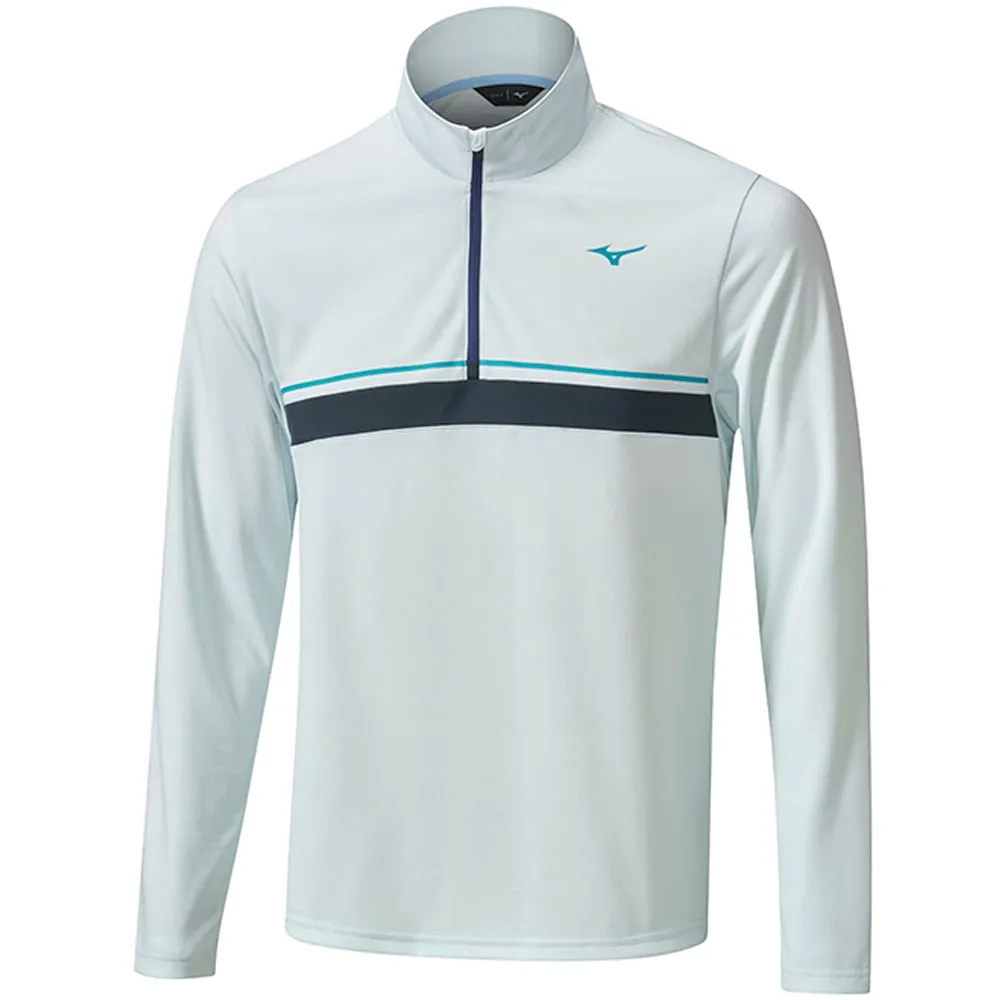 Mizuno Breath Thermo ST 1/4 Zip Pullover - Light Blue