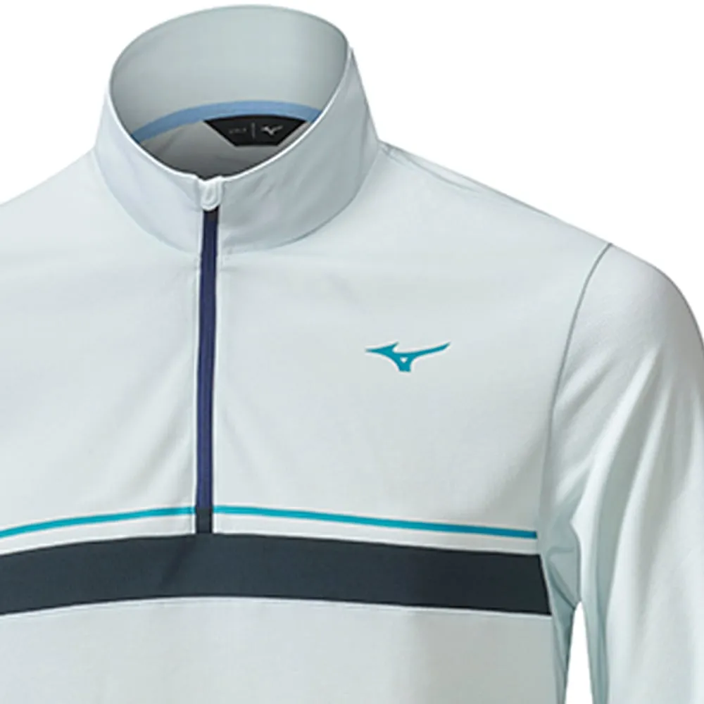 Mizuno Breath Thermo ST 1/4 Zip Pullover - Light Blue