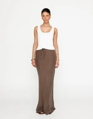 Mori Maxi Skirt (Warm Grey)