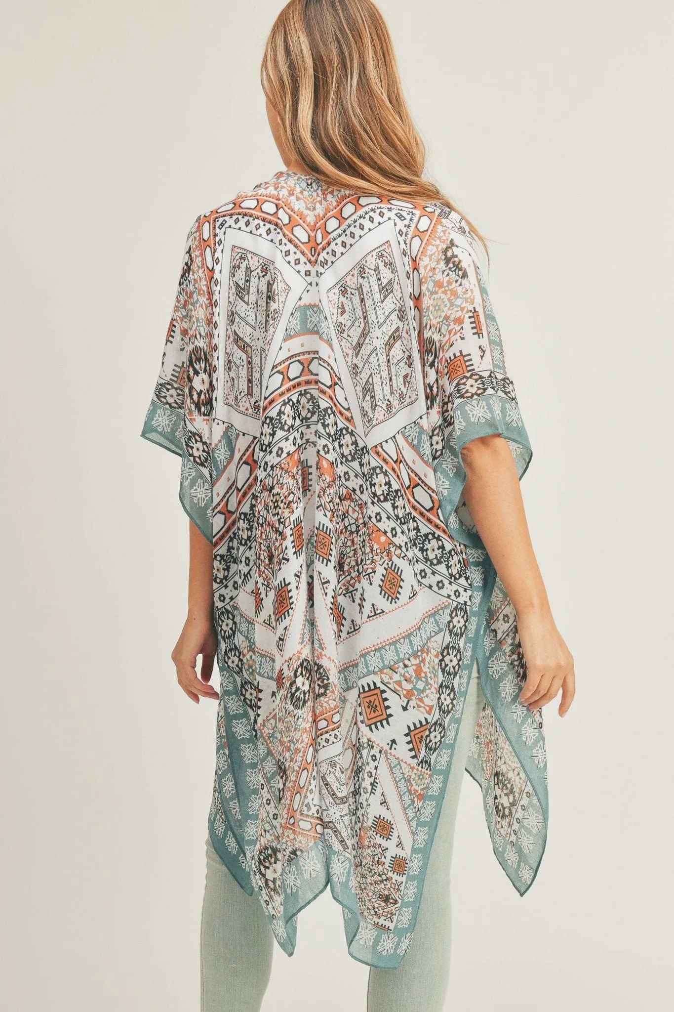 MS0288 Leslie Boho Patchwork Kimono