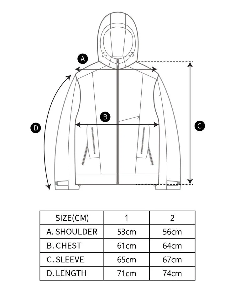 Multi zip jacket beige gray