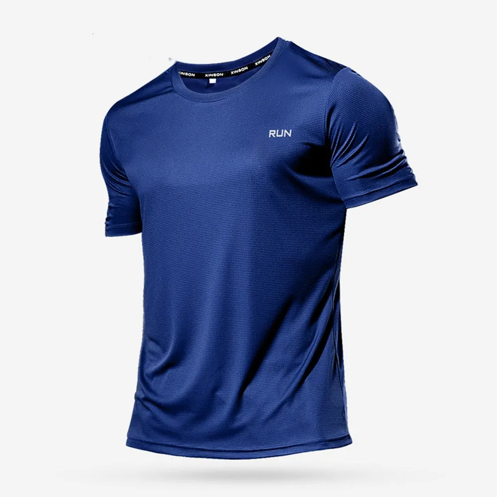 Multicolor Quick Dry Short Sleeve Sport T Shirt Gym Jerseys Fitness Shirt Trainer Running T-Shirt Men&#39;s Breathable Sportswear