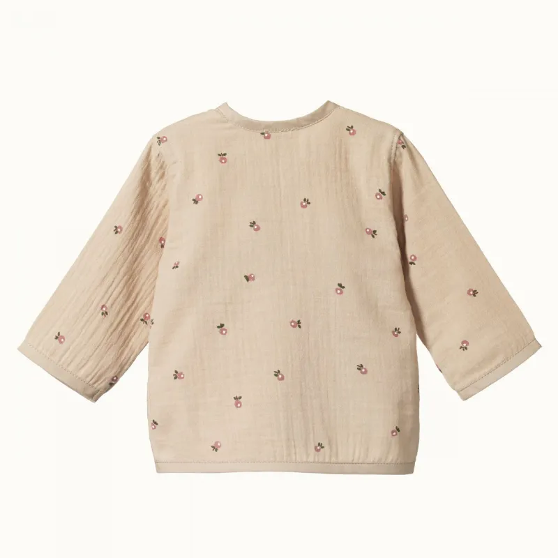 Nature Baby Muslin Kimono Jacket - Posey Blossom Fawn