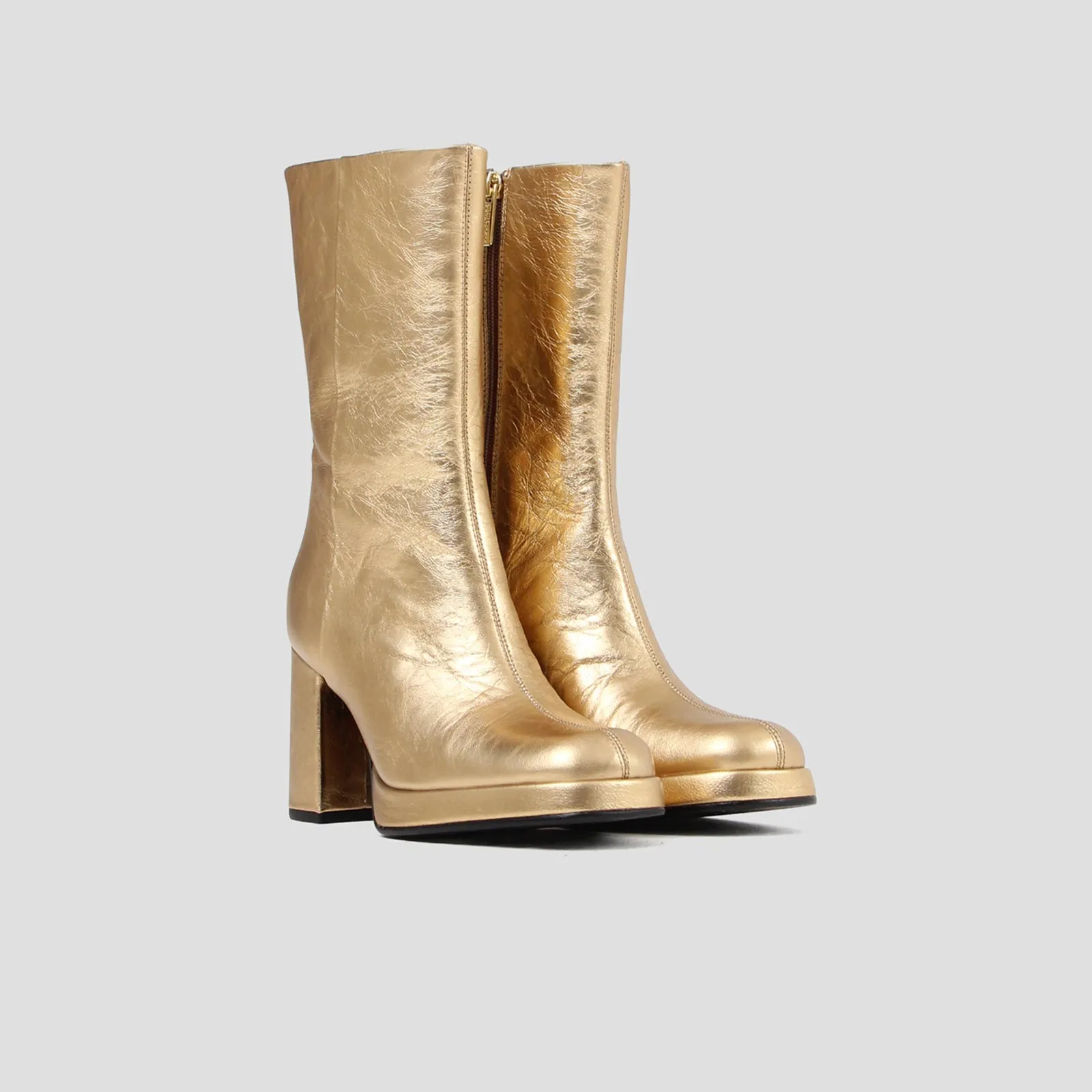 New Melanie Gold Ankle Boots