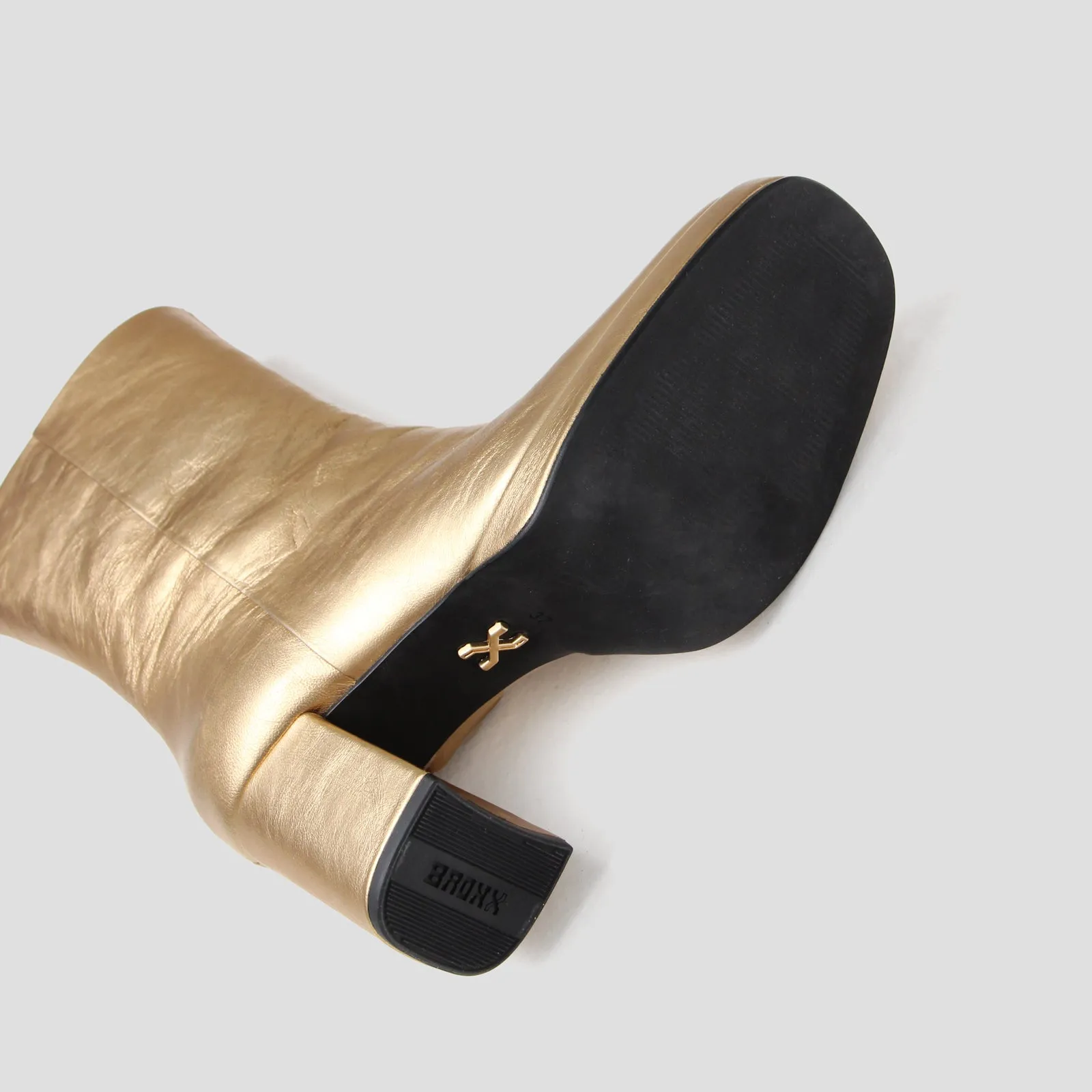 New Melanie Gold Ankle Boots