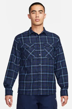 Nike SB Long Sleeve Flannel Skate Button Up Shirt