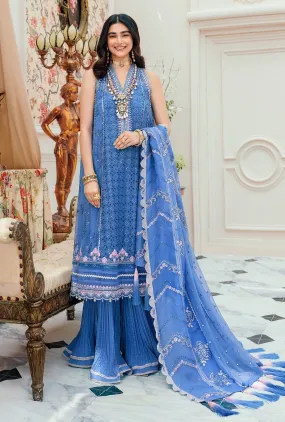 Noor by Saadia Asad · Chiffon Laserkari Collection  – D7-AZUL