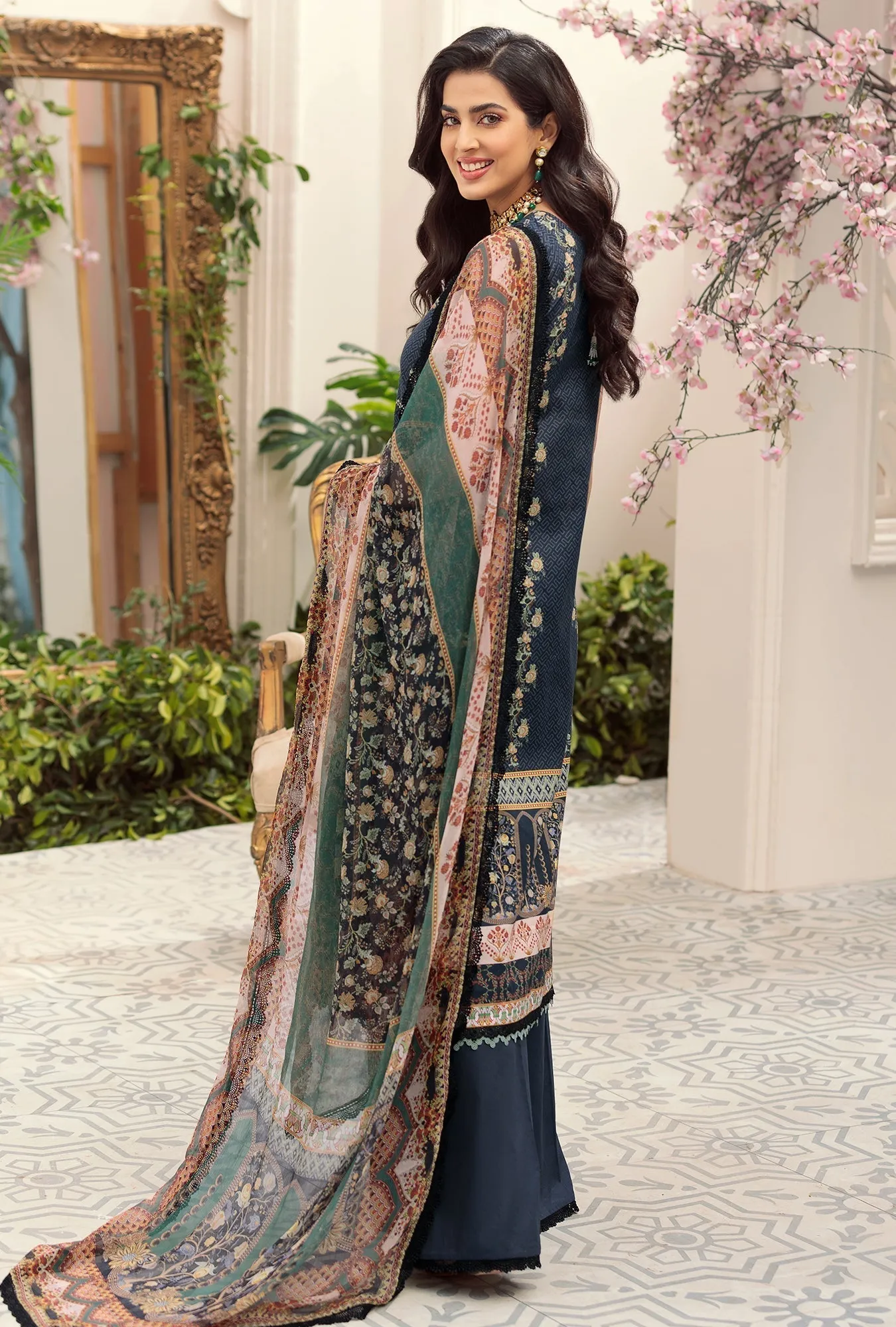 Noor Prints by Saadia Asad Lawn Collection 2022 – D4-A