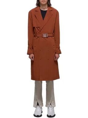 Nylon Trench Coat (MO012WHLRU-RUST)