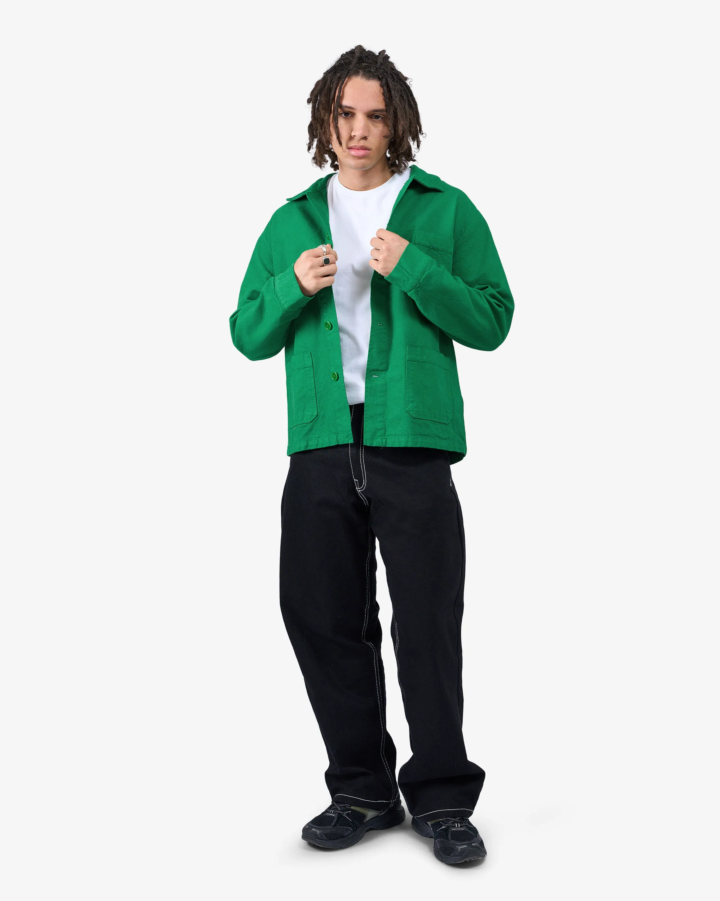 Organic Workwear Jacket - Kelly Green