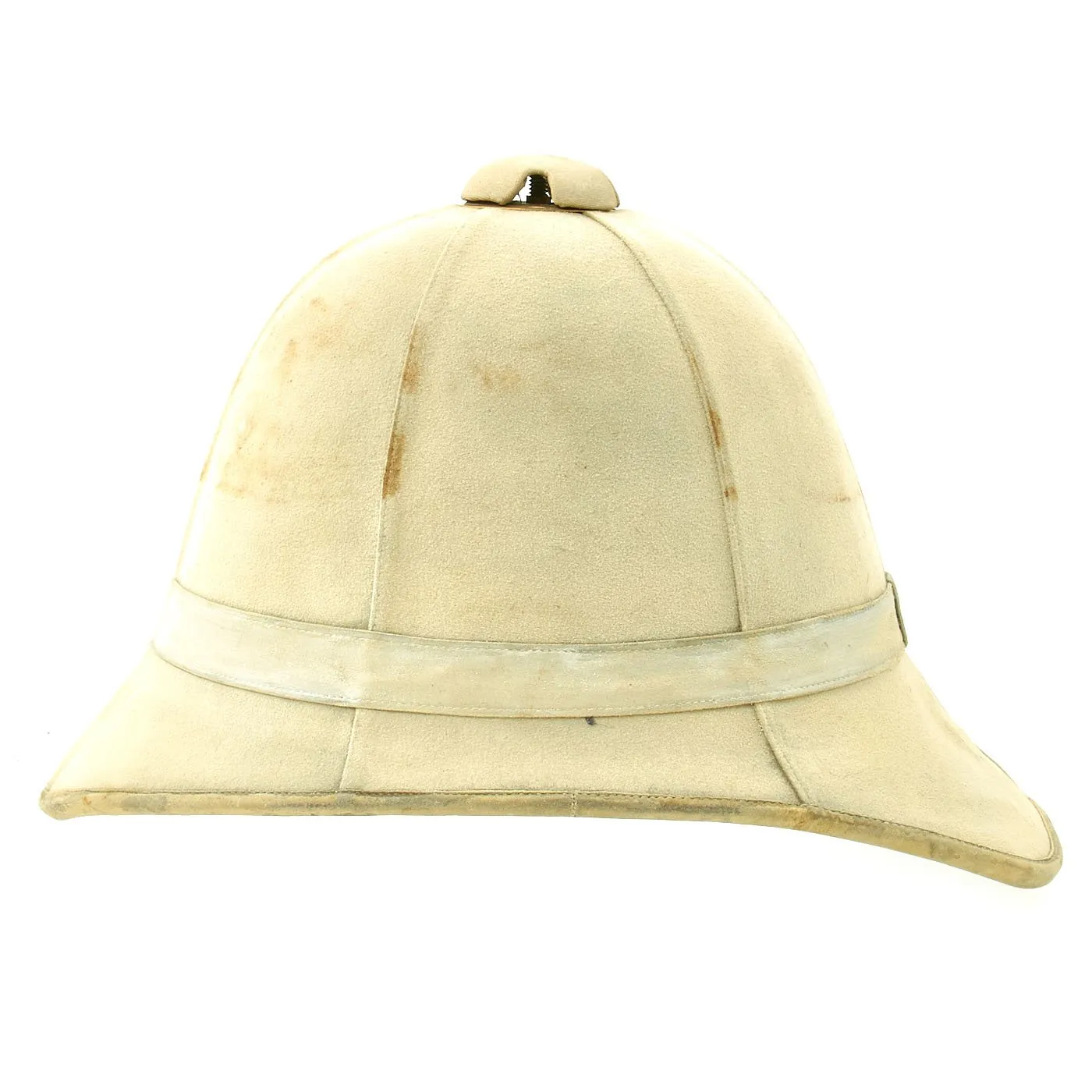 Original British Victorian 1877 Foreign Service Pattern Sun Helmet with Felt Outer Cover - size 7 1/2