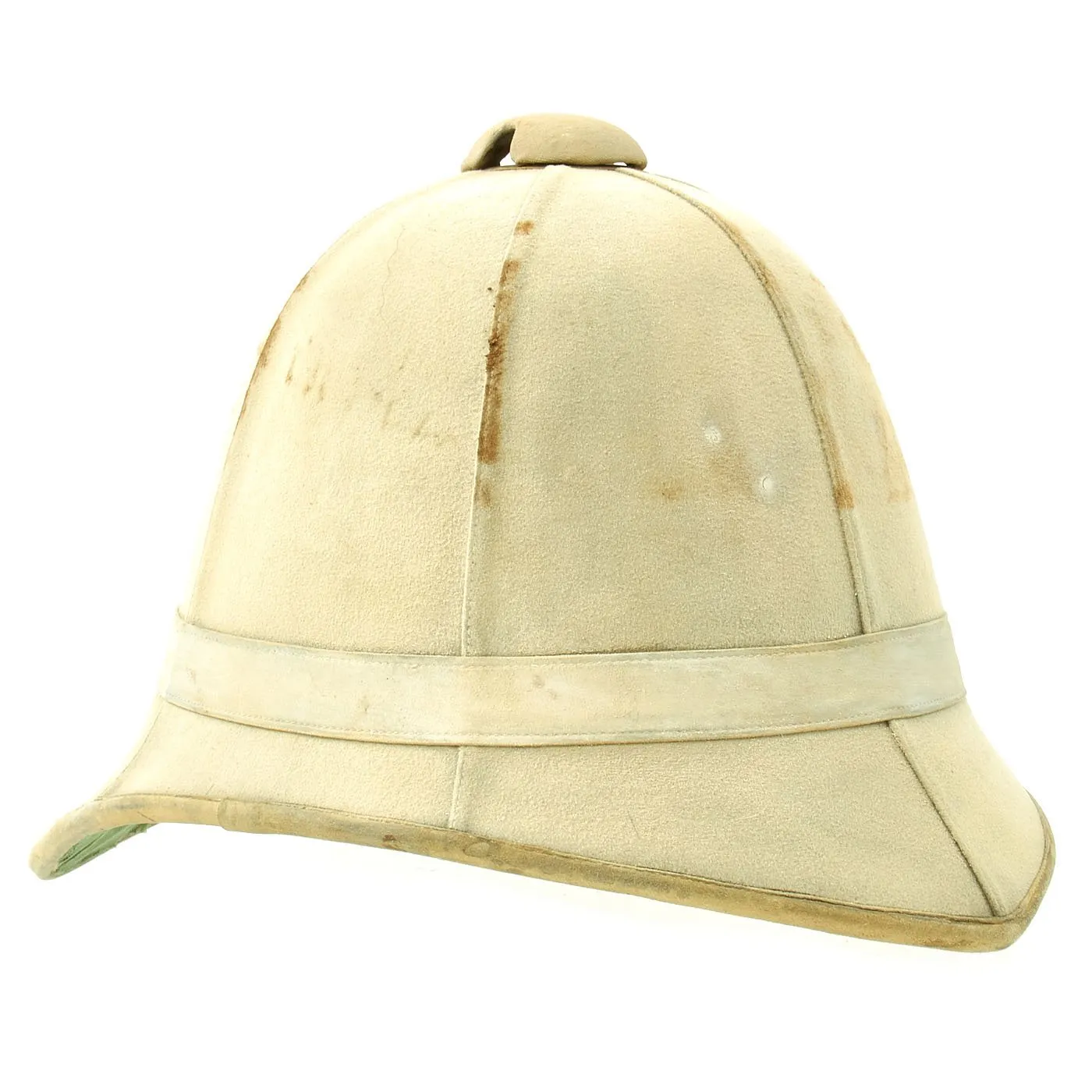 Original British Victorian 1877 Foreign Service Pattern Sun Helmet with Felt Outer Cover - size 7 1/2