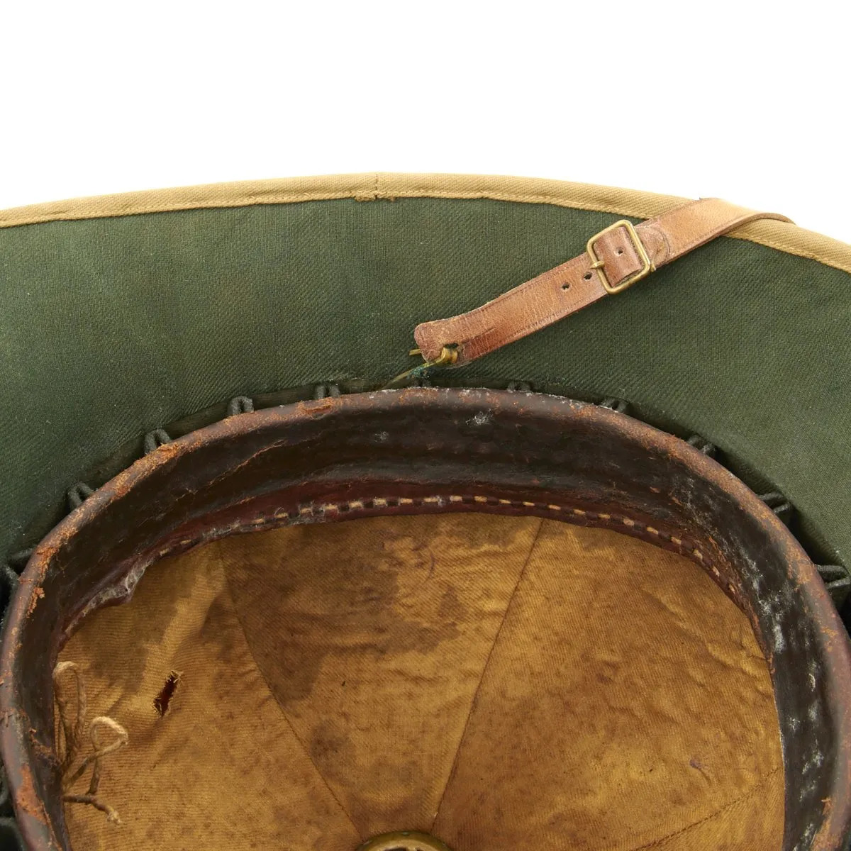 Original British WWI Sun Helmet of Brigadier-General Richard Edgar Sugden with Orders Notebook