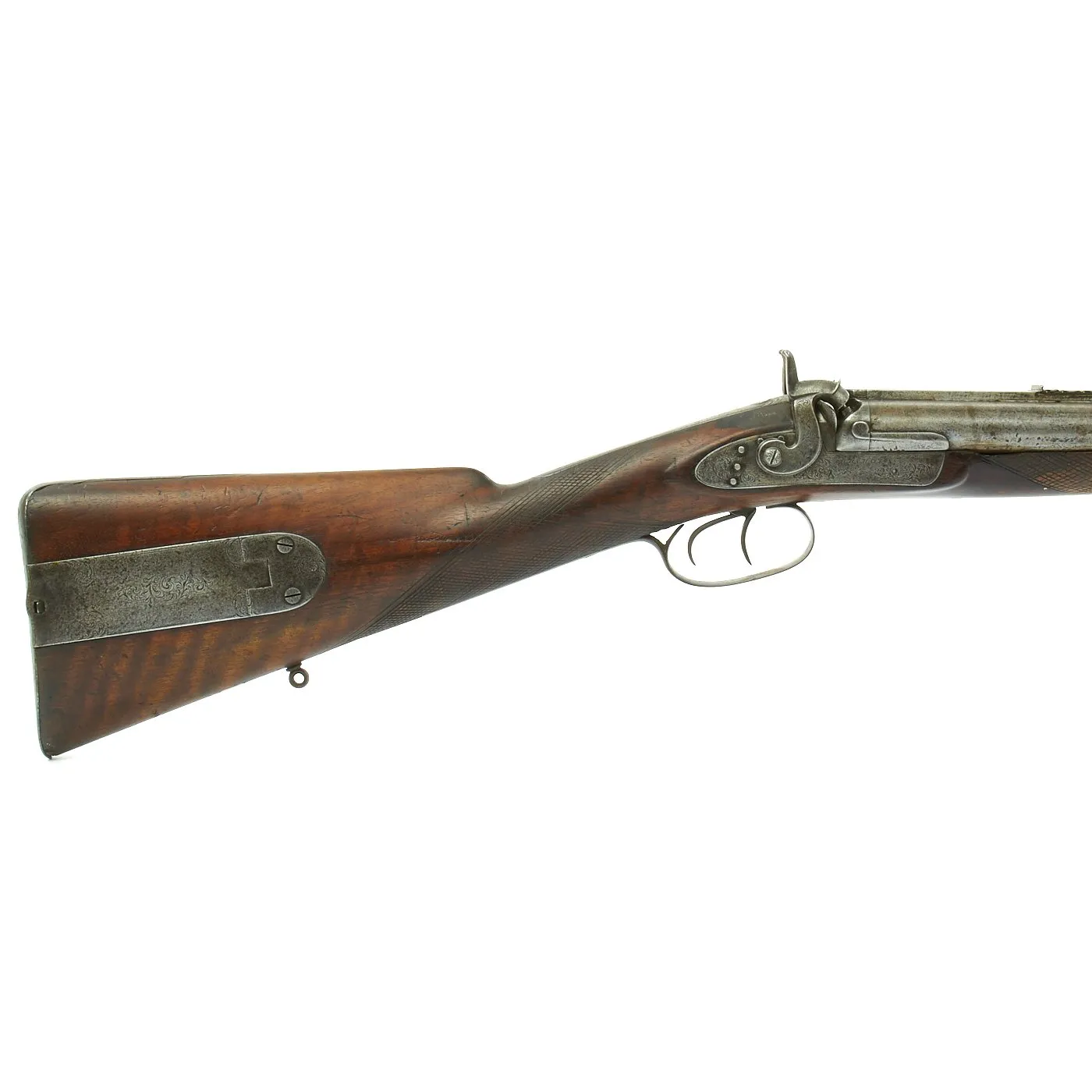 Original South African Double Barreled Cape Combination Gun by John Hayton of Graham's Town circa 1855