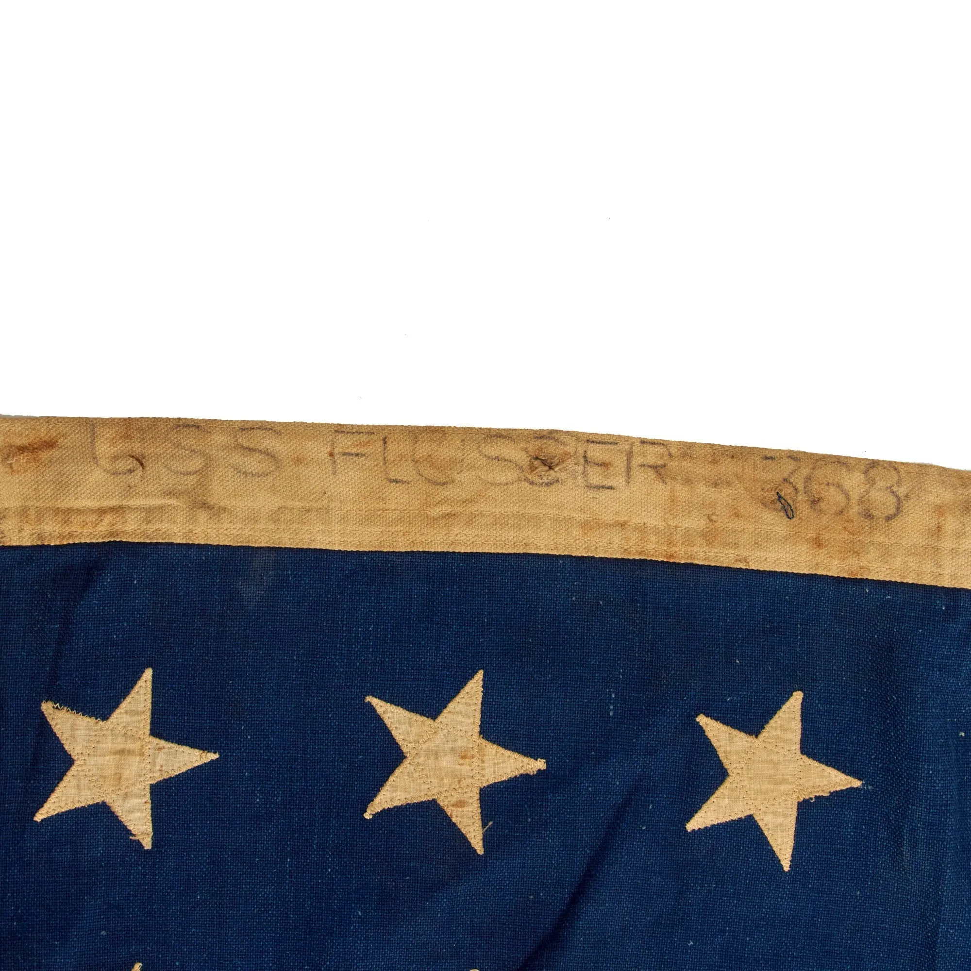 Original U.S. WWII 48 Star Naval Ensign Flown From The USS Flusser (DD-368), As Sold By Heritage Auctions - From The Dr. Clarence R. Rungee Memorial Collection