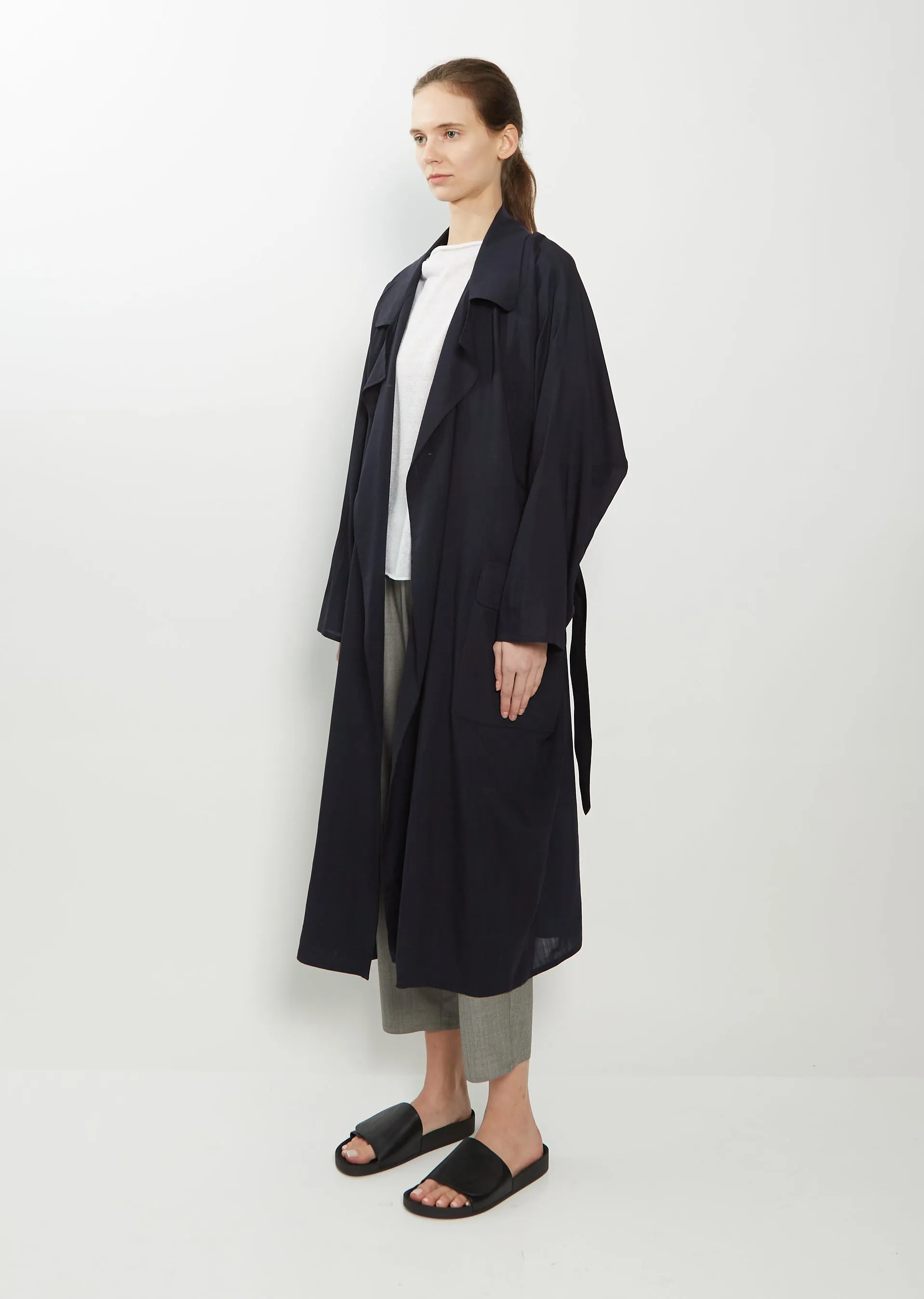 Oversized Trench Wool Coat