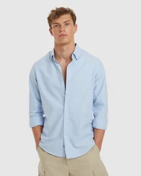 Oxford-Slim Blue Cotton Shirt