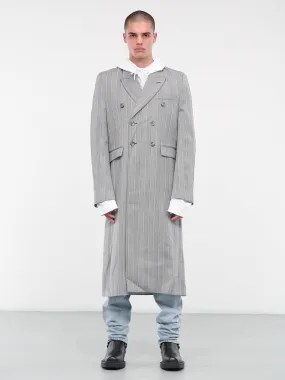 Pinstripe Trench Coat (VL18CO620G-GREY)