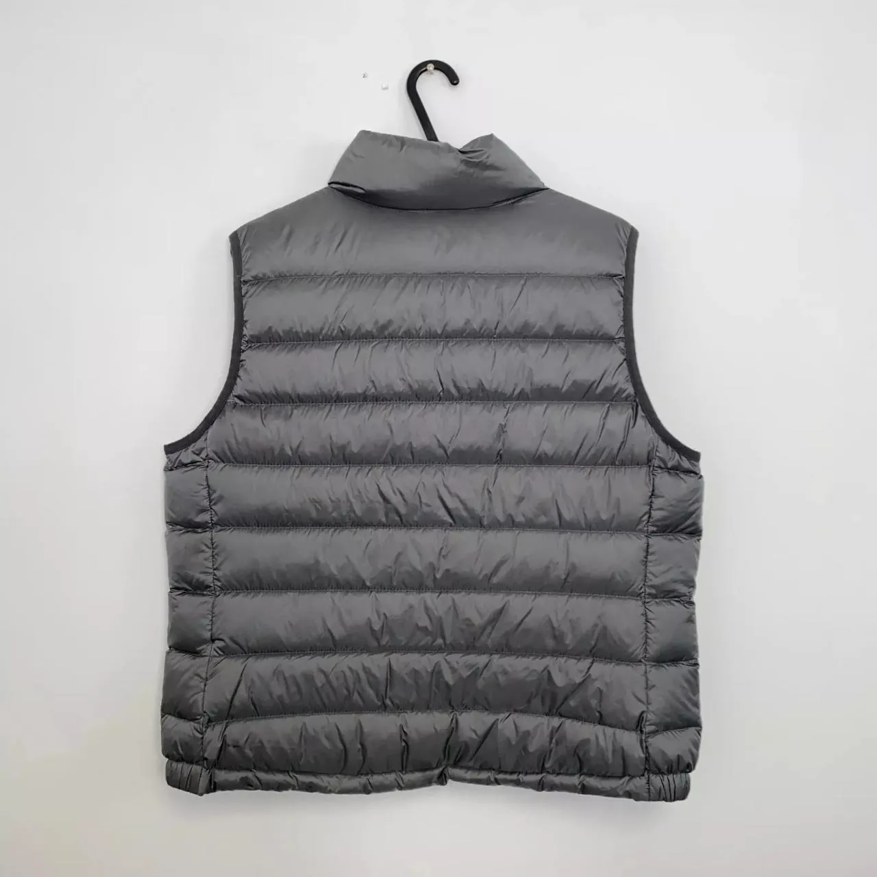 Preowned Polo Ralph Lauren Womens Down Puffer Gilet Vest Size L Grey Retro Lightweight.