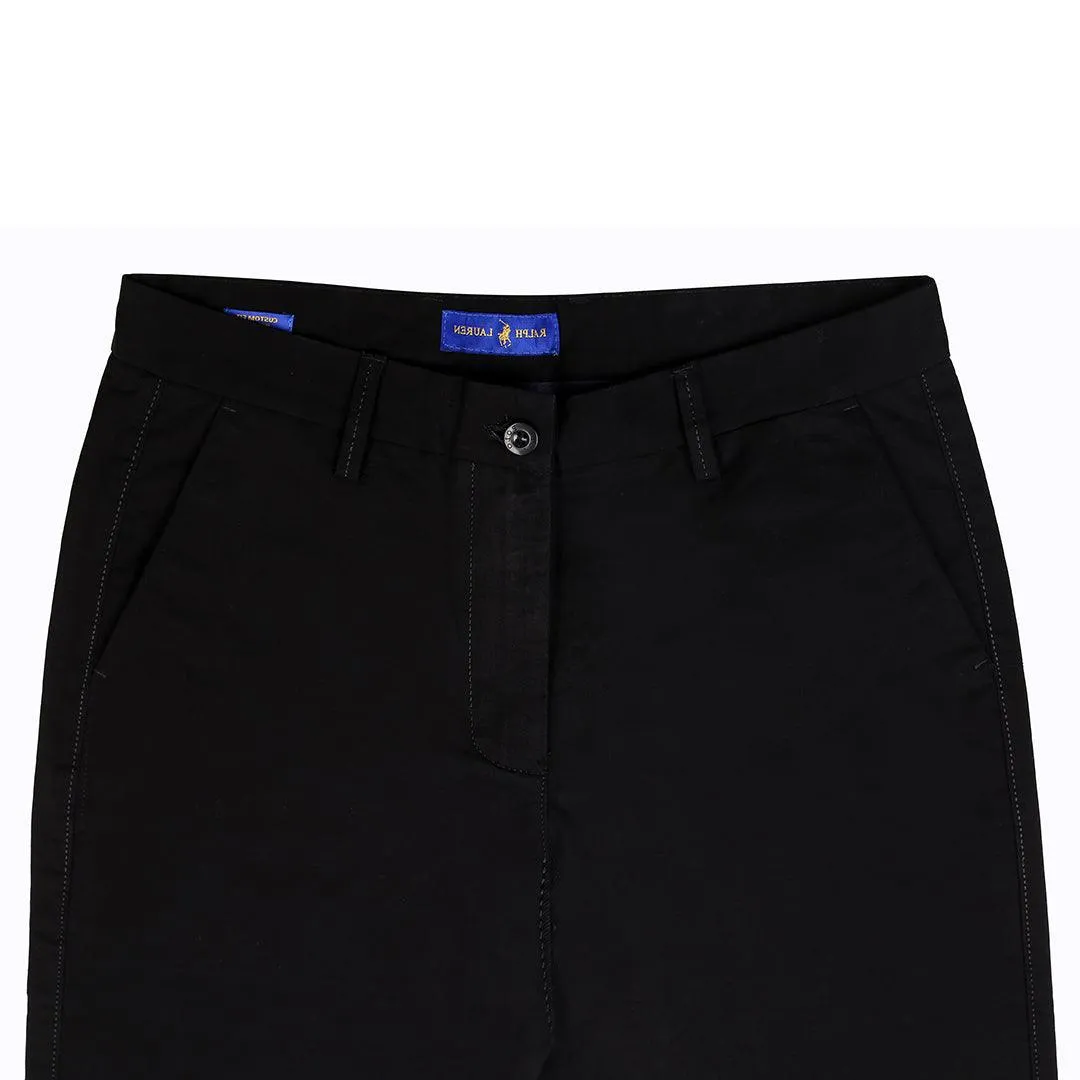 PRL Fashion Custom Fit Mesh Chinos- Black