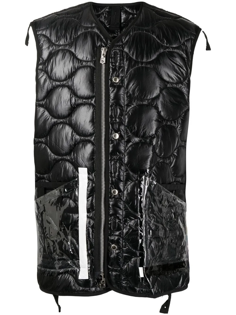 Quilted Transparent Pocket Gilet