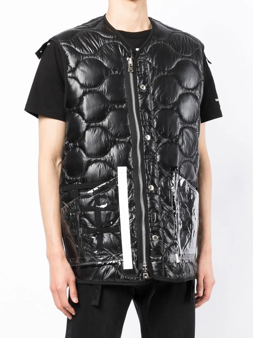 Quilted Transparent Pocket Gilet