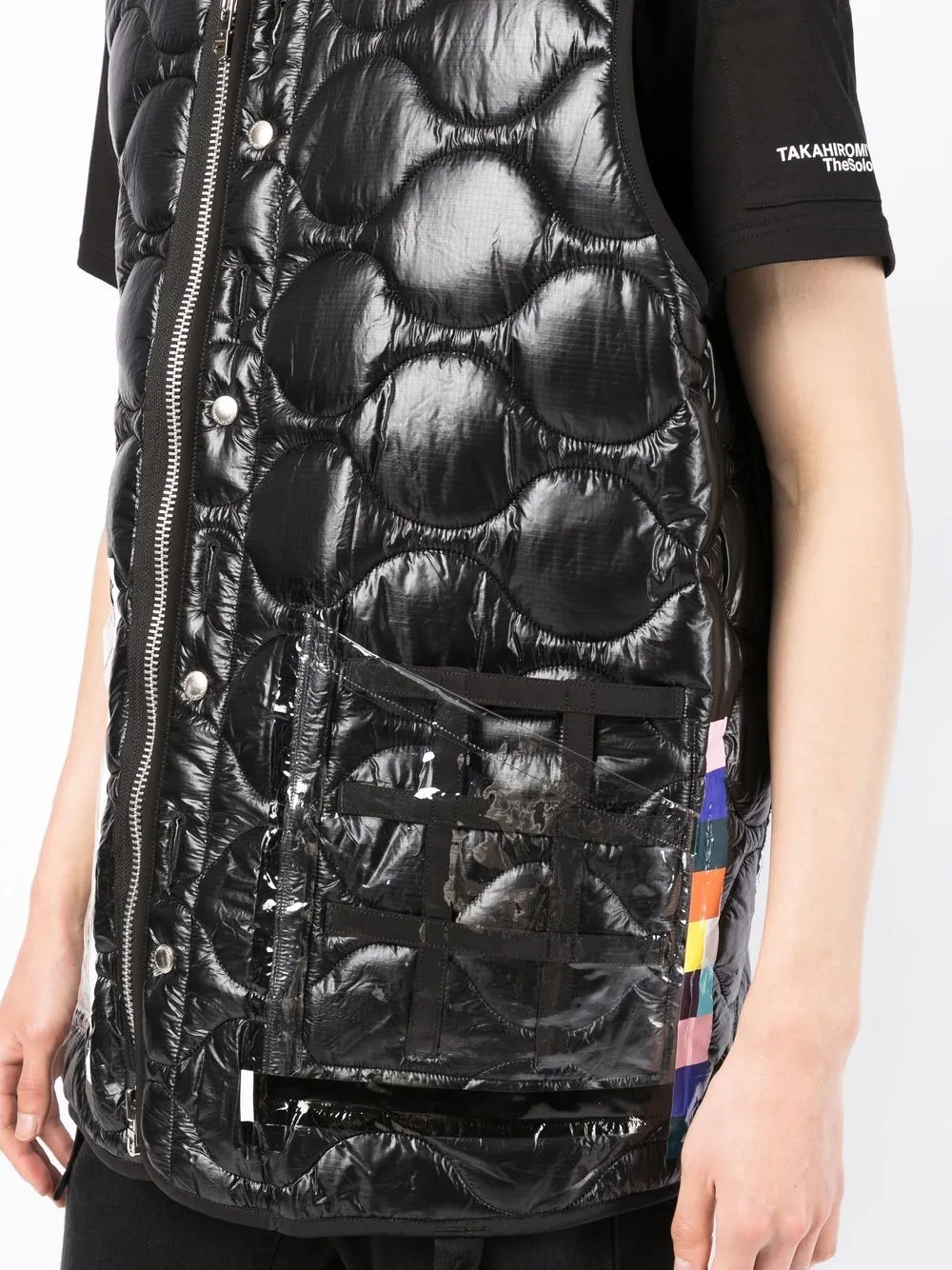 Quilted Transparent Pocket Gilet